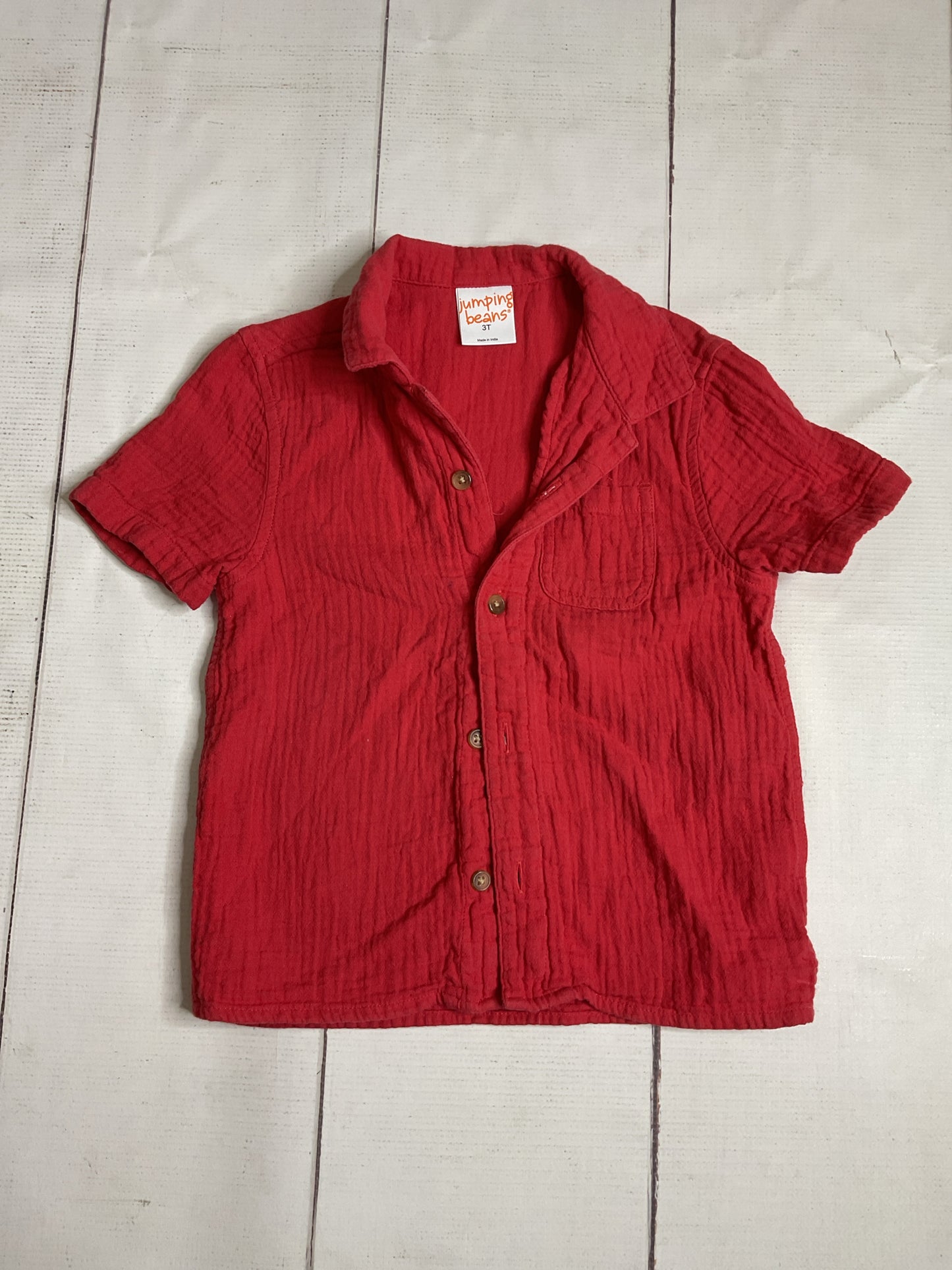 Jumping Bean Size 3 Button Up