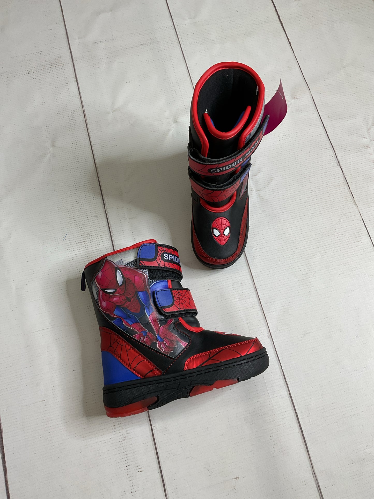 Spiderman Size 11 Snow Boots