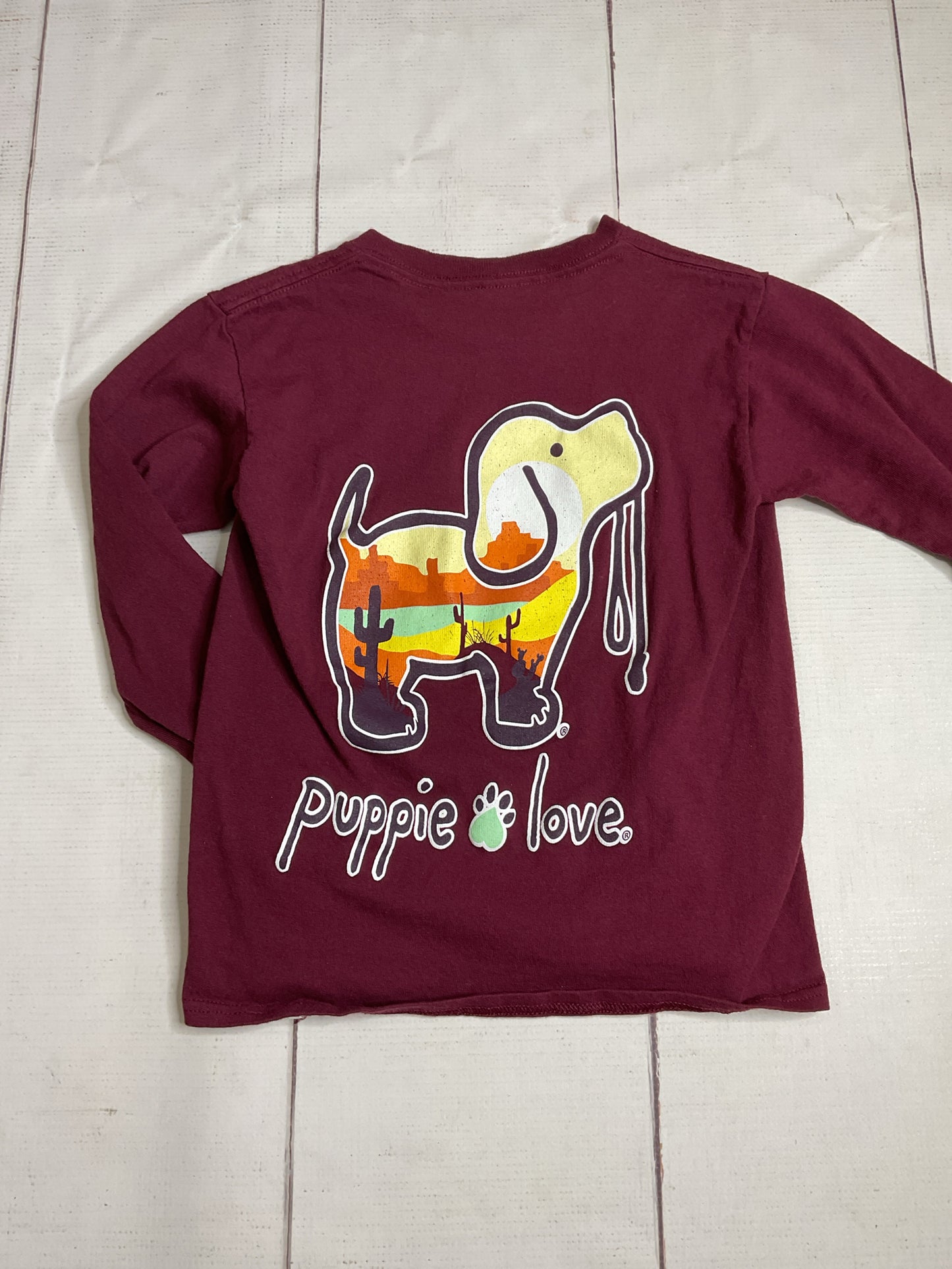 Puppie Love Size 6/8 Long Sleeve Tshirt