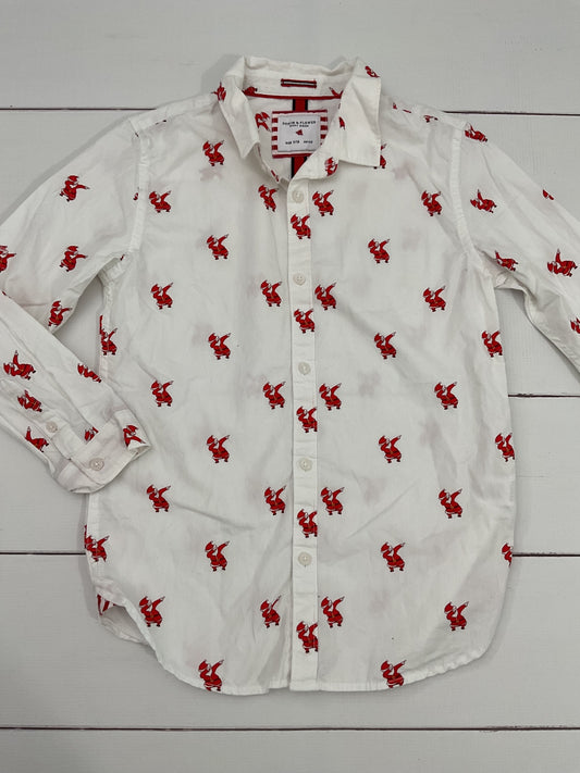 Denim & Flower Long Sleeve Shirt sz 9/10