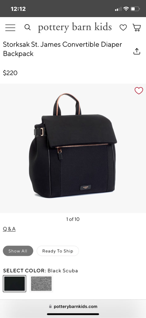 storksak Diaper Bag